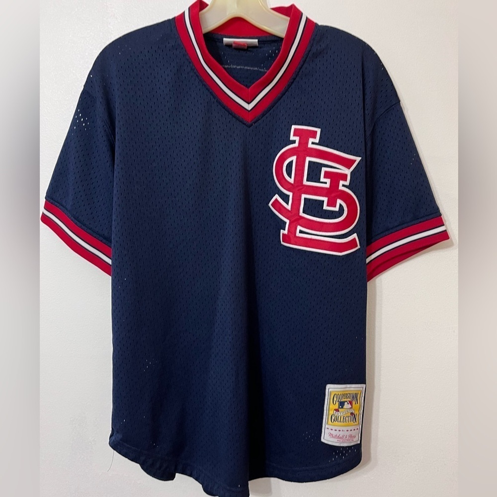 Ozzie Smith 1994 St. Louis Cardinals - Mitchell‎ & Ness MLB Jersey Mens 44/L